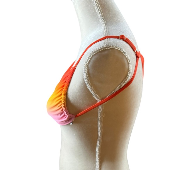 Weworewhat Women’s M Medium Ombre Colorful Bikini Top Strappy Swim Beach Sexy - Picture 3 of 11